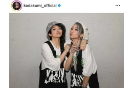 倖田來未、お揃い風ファッションの妹・misonoとパシャリ！「姉妹ツーショット最高」「可愛すぎる」と反響 画像