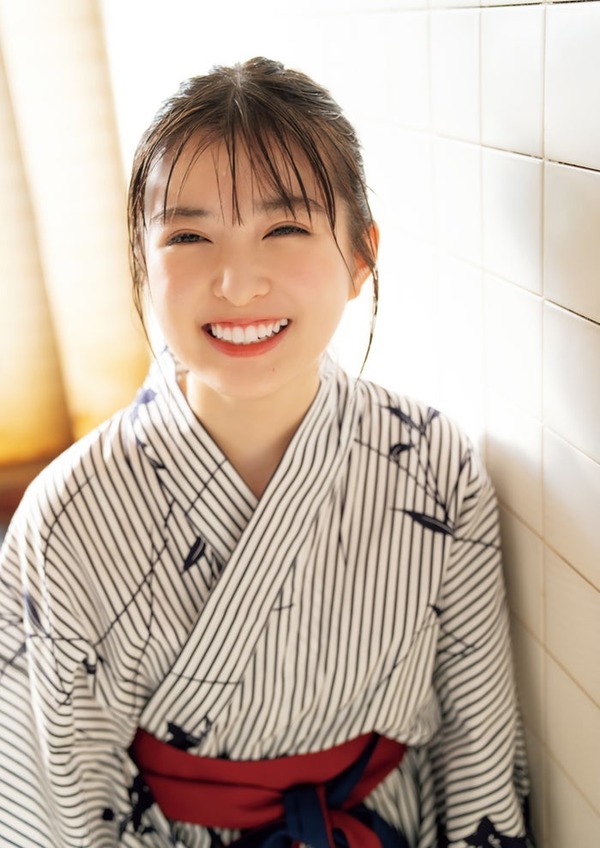 乃木坂46小川彩、浴衣姿でフレッシュな笑顔 初選抜への想い・今後の