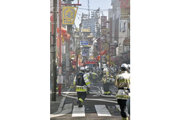 横浜中華街で火災、1人死亡 画像