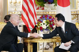 大統領「日本防衛に全面関与」 画像