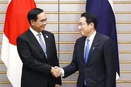 日タイ首相、現状変更に反対 画像