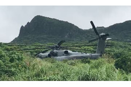 米軍ヘリの着陸相次ぐ 画像
