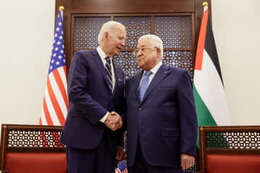 米パレスチナが首脳会談 画像