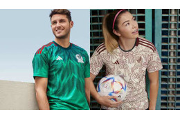 “アステカの神”降臨！メキシコ代表、「新エンブレム」の2022カタールW杯ユニフォームを発表 画像