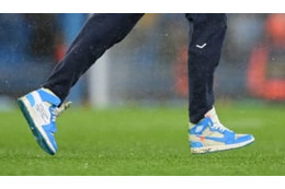 怪物ハーランド、あの「NIKEエアジョーダン コラボモデル」を履く 画像
