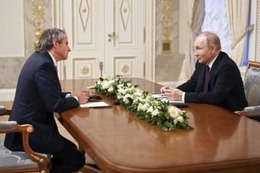 ロシア大統領、グロッシ氏と会談 画像