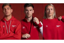 スニーカーも登場！アーセナル、「adidas Originals」新作レトロウェアを発表 画像