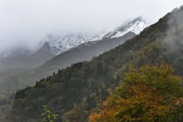 中国地方の最高峰、大山で初冠雪 画像