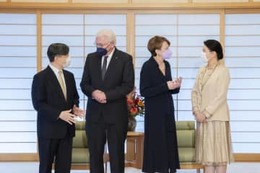 両陛下、ドイツ大統領夫妻と会見 画像