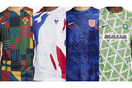 まるでアート作品！カタールW杯で着用「NIKE新作プレマッチトップ」11選 画像