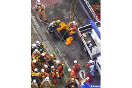 閉じ込めの作業員も死亡、東京 画像