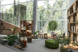 群馬に“自然”テーマの温泉旅館「フォートリート草津」植物に癒される森のライブラリー完備 画像