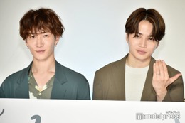 Sexy Zone菊池風磨＆Snow Man渡辺翔太、2人一緒でも人見知り発揮 トリンドル玲奈にはまらず「逆にすみません」＜ウソ婚＞ 画像