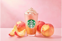 【スタバ新作メニュー】「GABURI ピーチ フラペチーノ」桃を丸かじりするようなジューシーな果肉感の一杯 画像