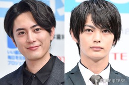 「真夏のシンデレラ」間宮祥太朗＆神尾楓珠が“見つめ合い”「ドラマではバチバチですが」 画像