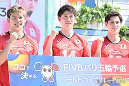 バレー男子日本代表、“50日後”パリ五輪予選に意気込み「絶対にオリンピックの切符を取ります」 画像