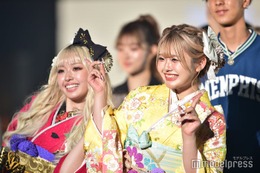 雨宮姉妹“ゆずは＆みるき”、振袖姿でキュートにランウェイ 笑顔弾ける＜TGC teen 2023 Summer＞ 画像
