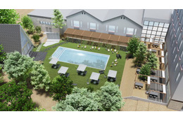 香川に全35室のアウトドアホテル「CRAFT HOTEL 瀬戸内」2024年開業、サウナや非日常感漂うパティオ整備 画像