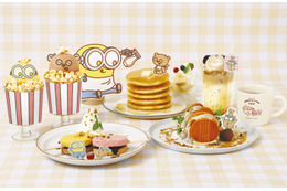 渋谷・名古屋パルコにミニオンズ“BOB + TIM”コラボカフェ、ポップコーンパフェや5段パンケーキなど 画像