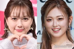 村重杏奈、ゆうちゃみとのプリクラ風ショット公開 言葉遣いにも注目集まる 画像