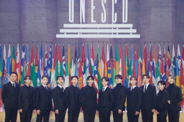 SEVENTEEN、K-POP初・仏パリ「ユネスコ・ユースフォーラム」で青少年代表スピーチ＆パフォーマンス「一緒に進んでいこう」デビュー時の葛藤・メンバーへの感謝も＜スピーチ全文＞ 画像