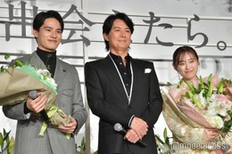 福原遥＆水上恒司、福山雅治のサプライズ登場に感激「本物だ！」「まさか会えるなんて」＜あの花が咲く丘で、君とまた出会えたら。＞ 画像