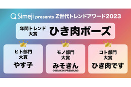 「Z世代トレンドアワード2023」発表 年間大賞はちょんまげ小僧の「ひき肉ポーズ」 画像