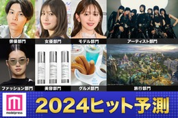 「2024年ヒット予測」エンタメ（俳優・女優）ライフスタイル（ファッション・美容）などのトレンド完全予測【モデルプレス独自調査】 画像