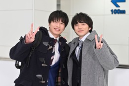 田中圭＆林遣都「おっさんずラブ-リターンズ-」クランクイン 腕組み・ハグ…開始1秒で“はるたん＆牧”降臨 画像