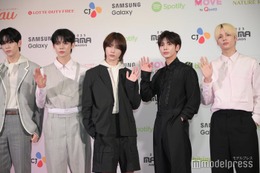 TXT、自身の魅力をアピール ヨンジュンはギャップ主張「性格がよくなさそうに見えるんですけど…」＜2023 MAMA AWARDS DAY1＞ 画像