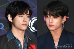 BTS・V、入隊控えオン眉短髪に ジョングクは坊主姿を“一瞬”公開 画像