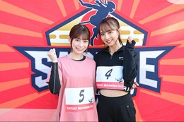 乃木坂46佐藤楓＆日向坂46東村芽依「SASUKE」新エリアに苦戦 挑戦心に反響続々「カッコいい」 画像
