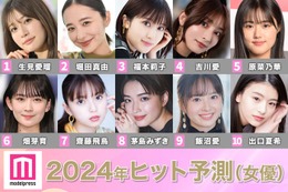「2024年ヒット予測」女優部門トップ10 生見愛瑠の勢い止まらず 堀田真由・福本莉子の新境地、齋藤飛鳥ら新鋭に期待 画像