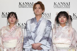 中山優馬・山田菜々・山田寿々、3きょうだい初共演で祖母が号泣 緊張で足つるハプニングも【関西コレクション 2024 S／S】 画像