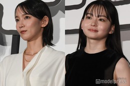 吉岡里帆、デコルテちら見せ 山田杏奈は透け素材で色気漂う 対照的なドレス姿で美スタイル披露【正体】 画像