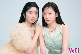 FRUITS ZIPPER櫻井優衣＆鎮西寿々歌、雰囲気ガラリのメイク姿披露「VOCE」初降臨