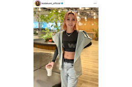 倖田來未、寒くて後悔！？“早すぎた”へそ出しコーデに反響「美人だし体型もカッコ良い」「変わらずお綺麗」 画像