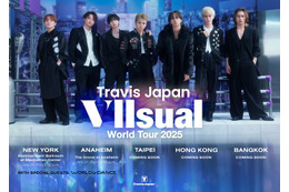 Travis Japan、2025年ワールドツアー詳細発表 アメリカ＆アジア含む5都市で開催【VIIsual】 画像