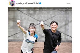 モー娘。牧野真莉愛、斎藤佑樹氏とパシャリ！“ノーバン”ファーストピッチの裏側明かす「練習していただきました」