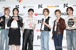 BOYNEXTDOORジェヒョン「Mカ」ステージMCに緊張 「頑張って！」「1番最高MC」とメンバー励ます【KCON JAPAN 2025／レッドカーペット】 画像