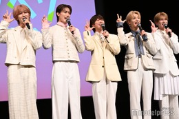 なにわ男子・大橋和也、プリンギャグにMAZZEL・NAOYAが便乗 LiKE LEGEND主題歌ダンス生披露に歓声【君がトクベツ】 画像
