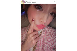 「肌綺麗」浜崎あゆみ、キラキラメイクのアップSHOTにファンうっとり「めっちゃ可愛い」