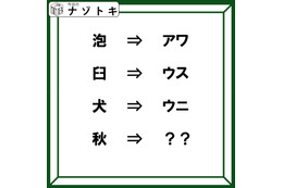 クイズです！「秋はどんな言葉に変化する？」変換法則を考てみたところ【難易度LV４.・辛口】