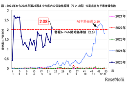 伝染性紅斑（リンゴ病）急増、妊婦は要注意…千葉県は警報レベルへ 画像