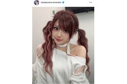 田中れいな「髪の毛ピンクに戻した」最新ヘアSHOTをファン絶賛「超可愛い」「似合いすぎ」