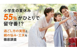 【夏休み2025】55％が1人で留守番…小学生の実態と親の悩み