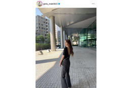 「背中綺麗!!」後藤真希、バックスタイルが大胆なTシャツコーデに絶賛の声「ドキッとしちゃう」