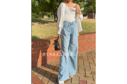 肌見せを控えながら涼しくて爽やか。【ユニクロ】「シアーシャツ」は大人の夏コーデに使えます！【40代の毎日コーデ】