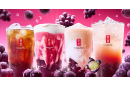 ゴンチャに贅沢な“飲む巨峰”！秋のティータイムを彩る「あふれる巨峰」シリーズ登場