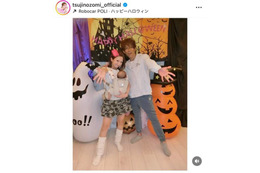 辻希美＆杉浦太陽、平成のギャルカップルに！仮装SHOTを公開「ちょっと早いハロウィン パーティ」